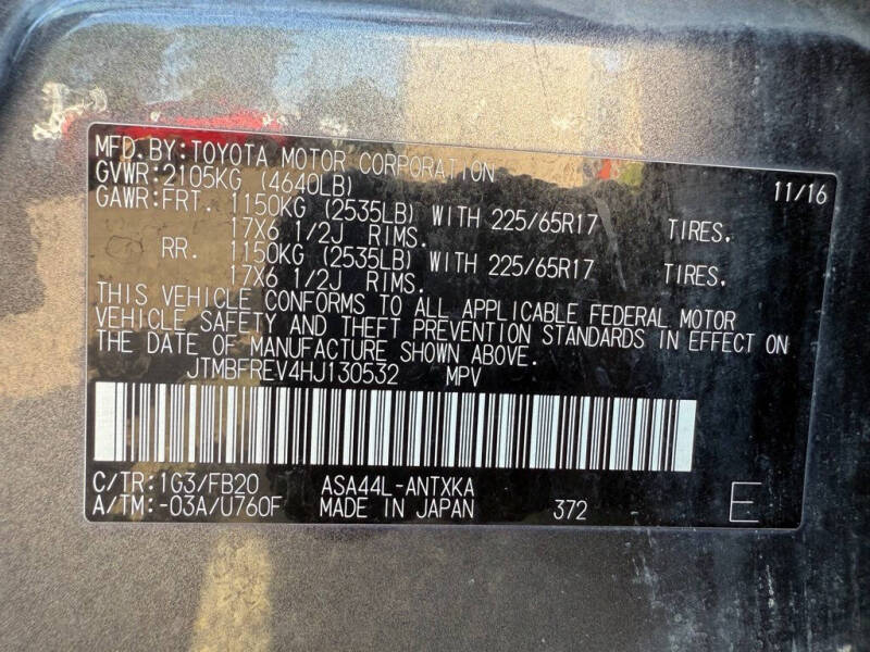 2017 Toyota RAV4 LE