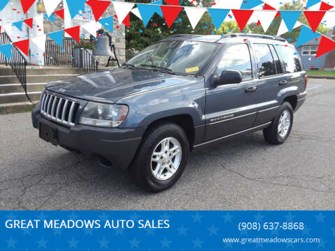 2004 Jeep Grand Cherokee for sale at GREAT MEADOWS AUTO SALES in Great Meadows NJ