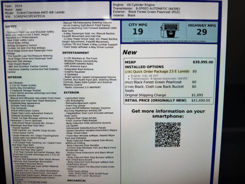 2014 Jeep Grand Cherokee Laredo