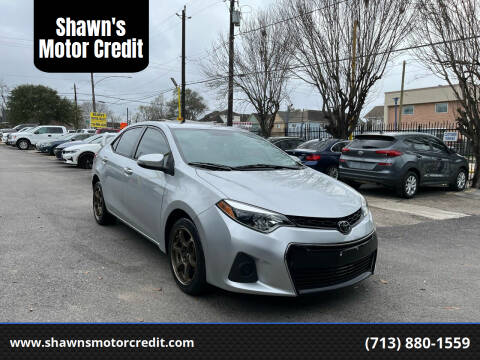 2014 Toyota Corolla for sale at Shawn's Motor Credit in Houston TX