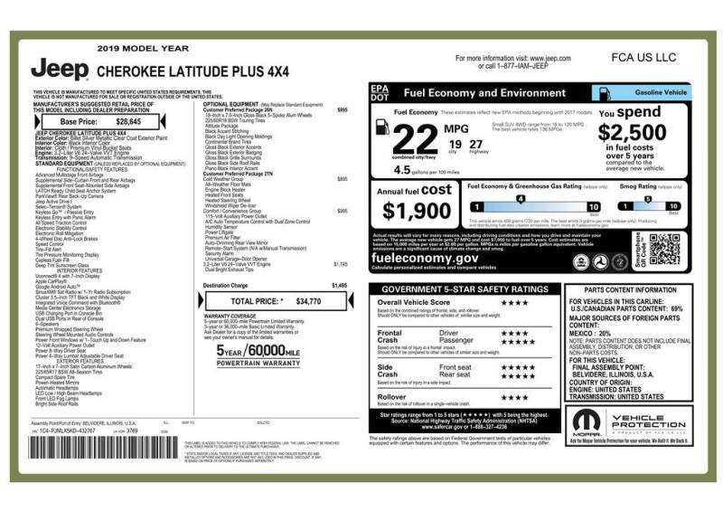 2019 Jeep Cherokee Altitude