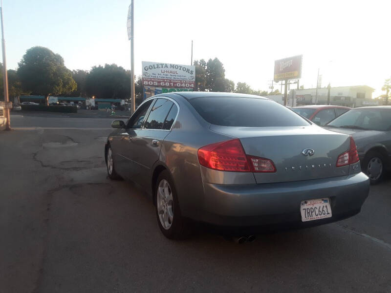 2004 Infiniti G35 for sale at Goleta Motors in Goleta CA