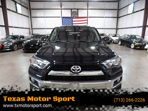 2016 Toyota 4Runner for sale at Texas Motor Sport in Houston TX