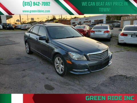 2013 Mercedes-Benz C-Class for sale at Green Ride Inc in Nashville TN