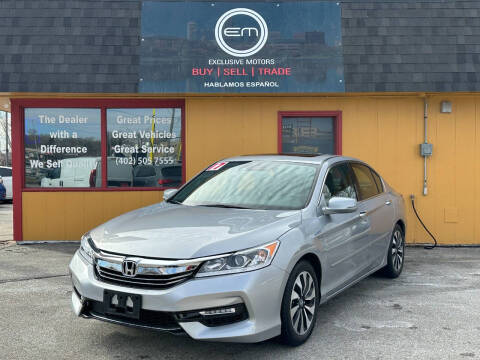 2017 Honda Accord Hybrid for sale at Exclusive Motors in Omaha NE