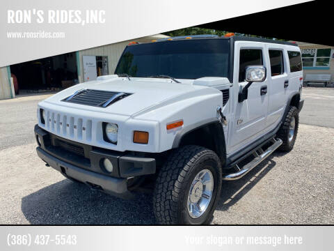2005 HUMMER H2 for sale at RON'S RIDES,INC in Bunnell FL