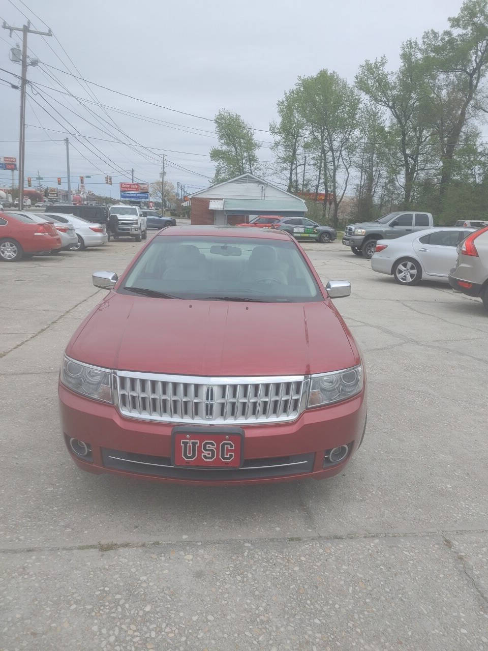Vivid Red Clearcoat Metallic 2009 Lincoln MKZ Base 4dr Sedan 1