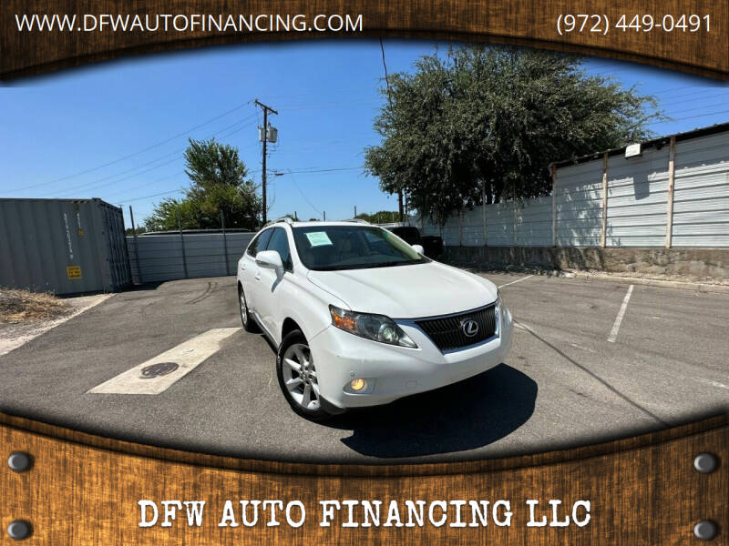 2010 Lexus RX 350 for sale at DFW AUTO FINANCING LLC in Dallas TX