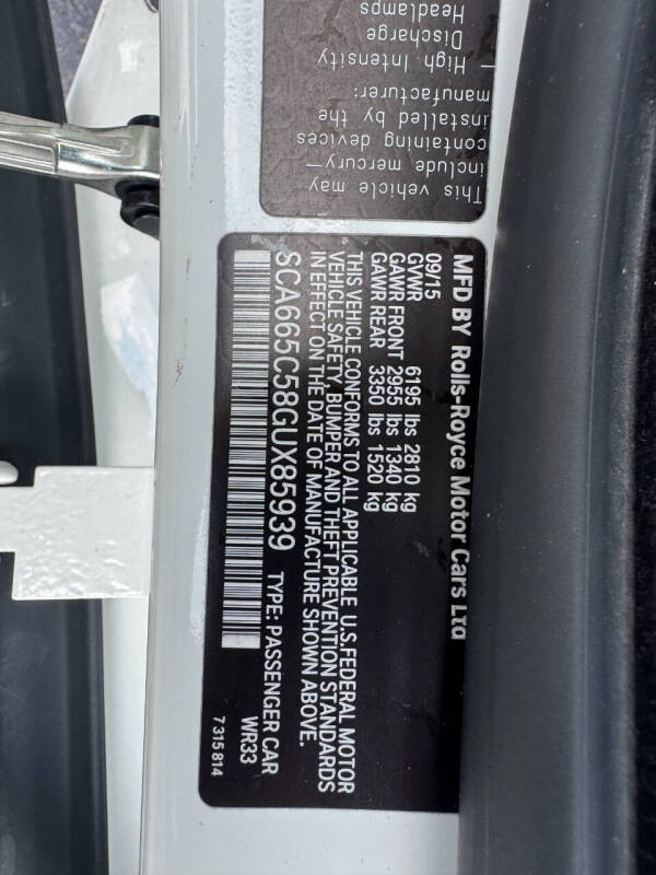 2016 Rolls-Royce Wraith