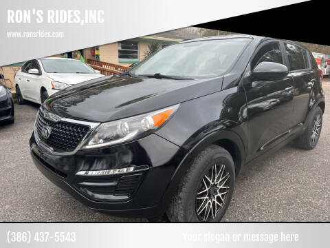 2016 Kia Sportage for sale at RON'S RIDES,INC in Bunnell FL