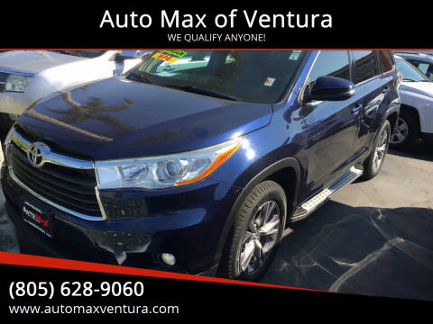 2014 Toyota Highlander for sale at Auto Max of Ventura in Ventura CA