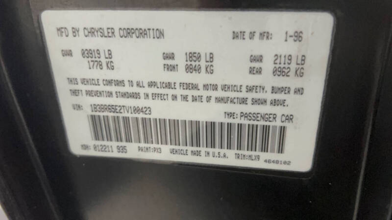 1996 Dodge Viper RT/10