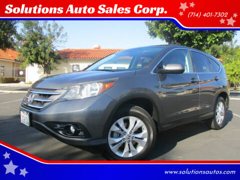 2013 Honda CR-V for sale at Solutions Auto Sales Corp. in Orange CA