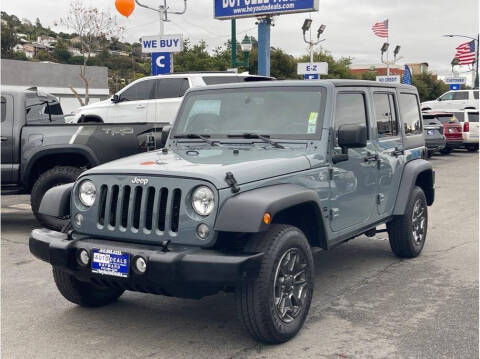 2015 Jeep Wrangler Unlimited for sale at AutoDeals in Hayward CA