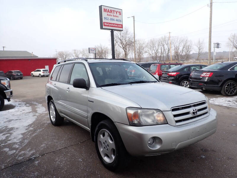 2005 Toyota Highlander for sale at Marty's Auto Sales in Savage MN