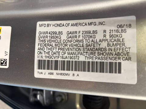 2018 Honda Accord LX