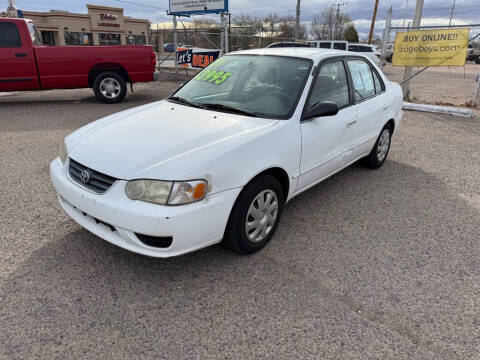 2001 Toyota Corolla for sale at AUGE'S SALES AND SERVICE in Belen NM