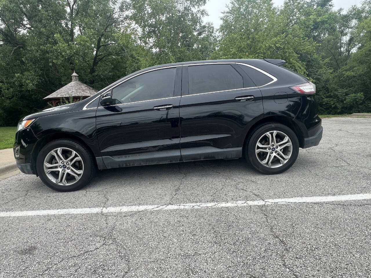 Black 2017 Ford Edge Titanium Titanium 4dr Crossover 2