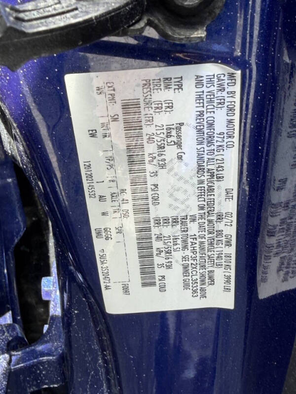 2012 Ford Focus SE