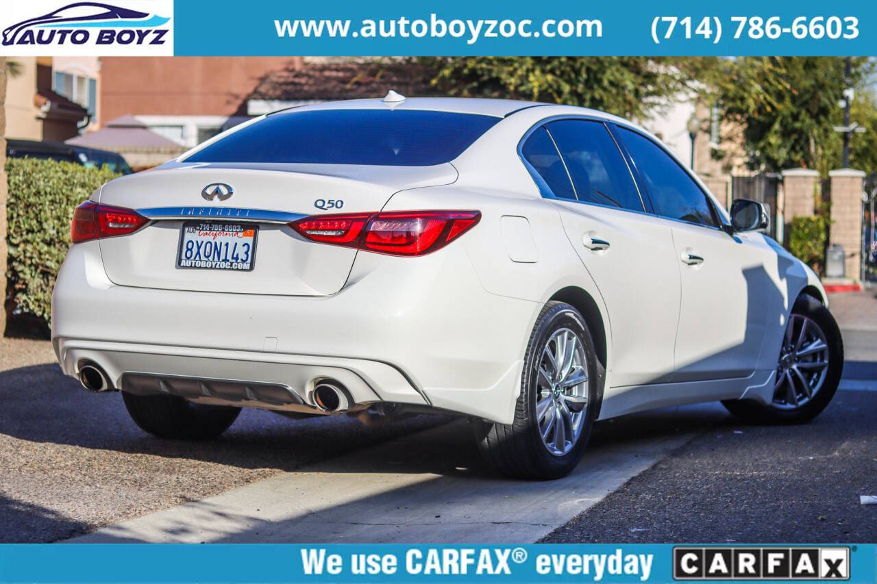 2021 INFINITI Q50 for sale at Auto Boyz in Garden Grove, CA