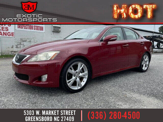 2009 Lexus IS 250 for sale at Exotic Motorsports in Greensboro NC