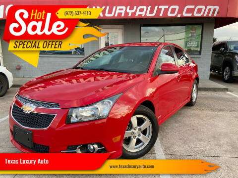 2012 Chevrolet Cruze for sale at Texas Luxury Auto in Cedar Hill TX