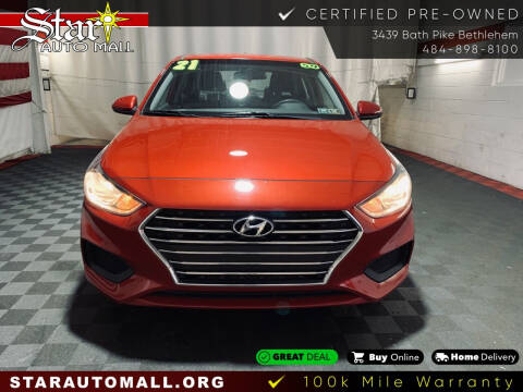 2021 Hyundai Accent for sale at STAR AUTO MALL 512 in Bethlehem PA
