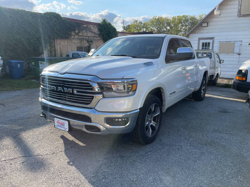 Used 2021 RAM Ram 1500 Pickup Laramie with VIN 1C6SRFJT1MN699777 for sale in Frazer, PA