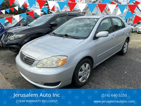 2007 Toyota Corolla for sale at Jerusalem Auto Inc in North Merrick NY