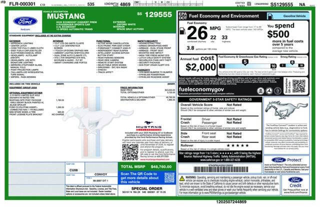 2025 Ford Mustang EcoBoost Premium