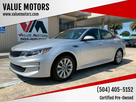 2017 Kia Optima for sale at VALUE MOTORS in Kenner LA