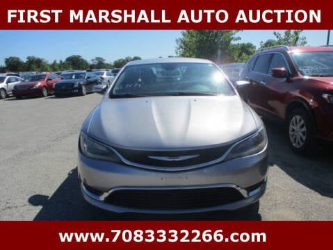 2015 Chrysler 200 for sale at First Marshall Auto Auction in Harvey IL