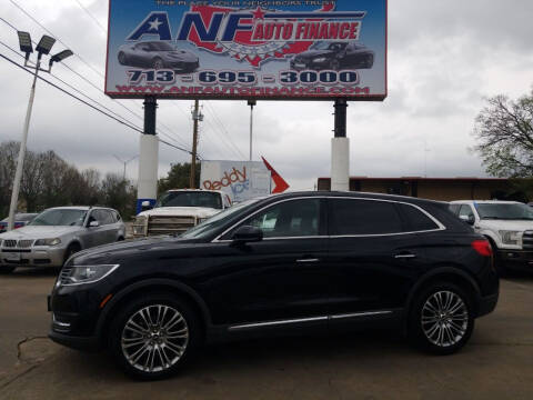 2017 Lincoln MKX for sale at ANF AUTO FINANCE in Houston TX