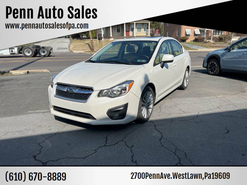 2013 Subaru Impreza for sale at Penn Auto Sales in West Lawn PA