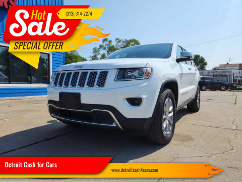 2014 Jeep Grand Cherokee for sale at Detroit Cash for Cars in Warren MI