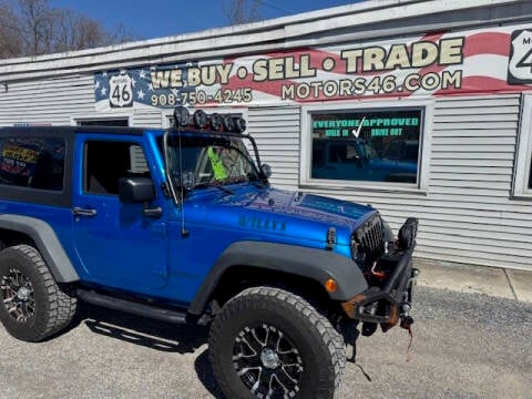 2014 Jeep Wrangler for sale at Motors 46 in Belvidere NJ
