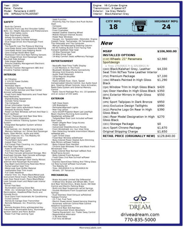 2024 Porsche Panamera 4