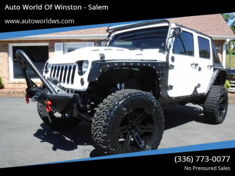 2013 Jeep Wrangler Unlimited for sale at Auto World Of Winston - Salem in Winston Salem NC