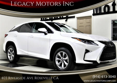 2018 Lexus RX 350 for sale at Legacy Motors Inc in Roseville CA