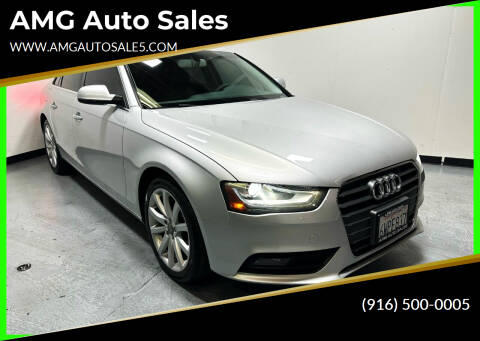 2013 Audi A4 for sale at AMG Auto Sales in Rancho Cordova CA