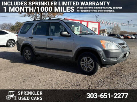 2002 Honda CR-V for sale at Sprinkler Used Cars in Longmont CO