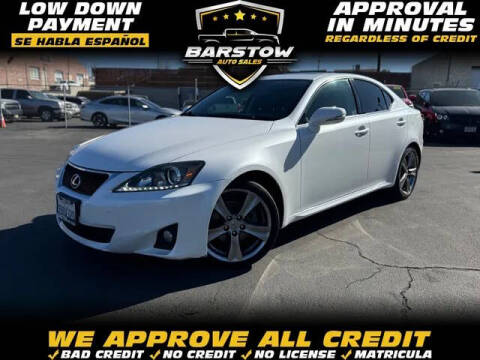 2012 Lexus IS 250 for sale at BARSTOW AUTO SALES in Barstow CA