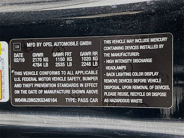 2019 Buick Cascada Sport Touring