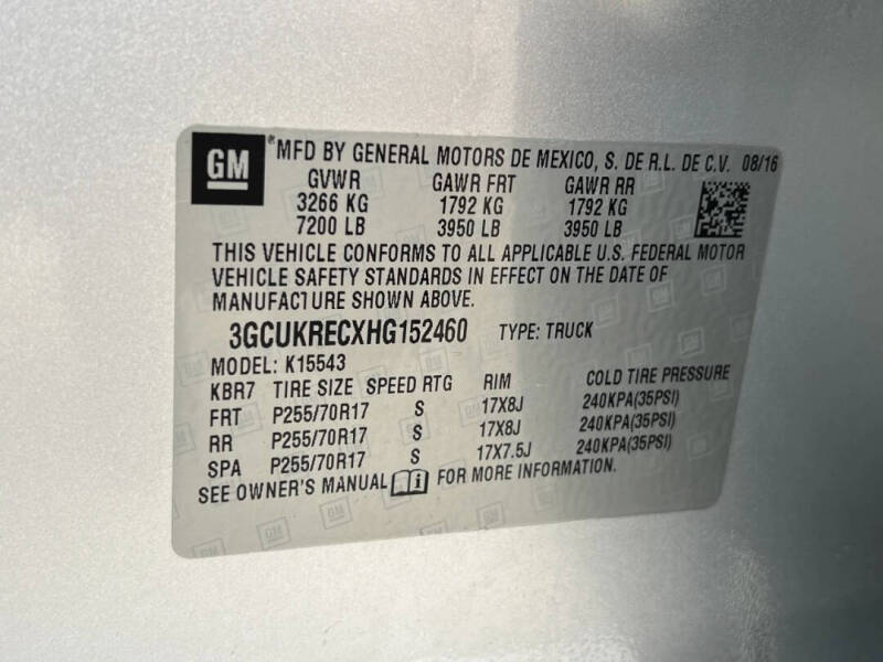 2017 Chevrolet Silverado 1500