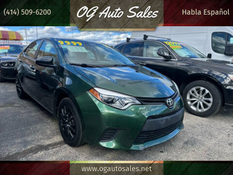 2015 Toyota Corolla for sale at OG Auto Sales in Milwaukee WI