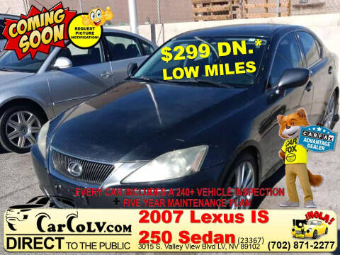 2007 Lexus IS 250 for sale at The Car Company in Las Vegas NV