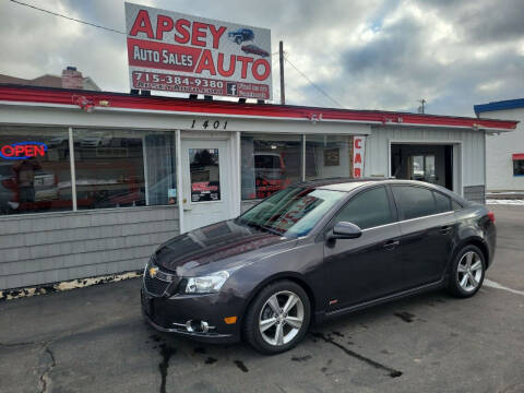 2014 Chevrolet Cruze for sale at Apsey Auto in Marshfield WI