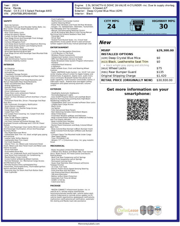 2024 Mazda CX-5 2.5 S Select