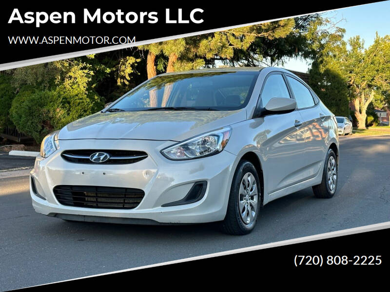 2017 Hyundai Accent for sale at Aspen Motors LLC in Denver CO