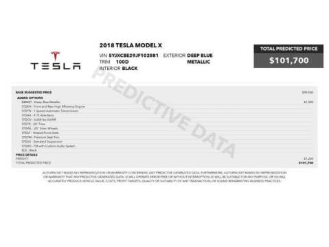 2018 Tesla Model X 100D